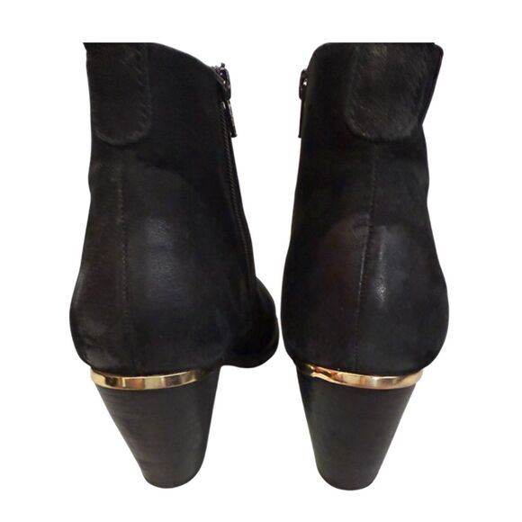 Steve Madden WanTagh Leather Black Booties - Size 8.5 - Picture 4 of 13